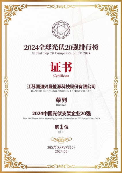 La Cina Jiangsu Guoqiang Singsun Energy Co., Ltd. Profilo Aziendale